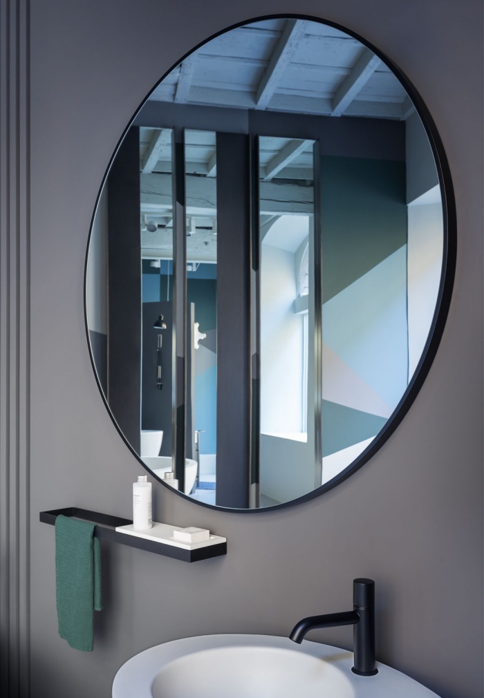 oglinda pentru baie rotunda